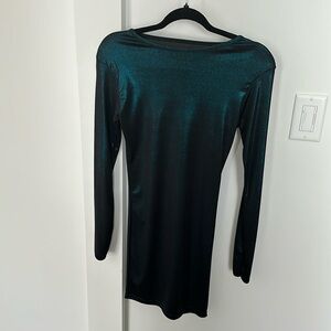 American apparel teal mini dress